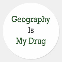 La geografía es mi droga etiqueta
