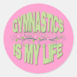 La gimnasia es mi pegatina del rosa de la vida
