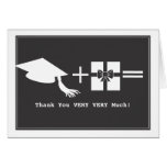 La graduación le agradece cardar felicitación