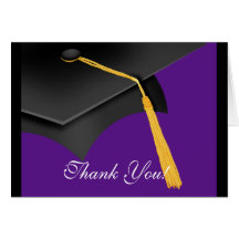 La graduación le agradece casquillo de la púrpura 