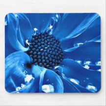 La gran flor azul tapete de ratón