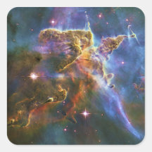 La gran nebulosa NGC 3372 de Eta Carina Calcomanías Cuadradass