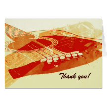 la guitarra acústica le agradece cardar felicitacion 