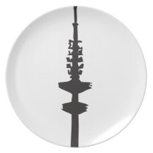 La hamburguesa Fernsehturm Plato Para Fiesta