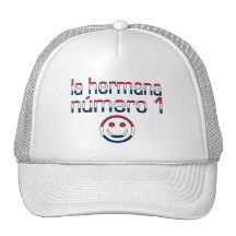 La Hermana Número 1 en colores de la bandera ameri Gorras De Camionero