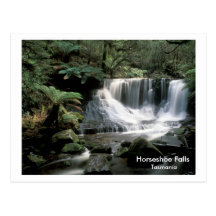 La herradura cae Tasmania Tarjeta Postal