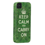 La hierba verde guarda calma y continúa Case-Mate iPhone 4 funda
