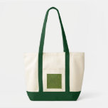 La hierba verde recicla el bolso bolsa