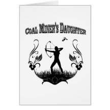 La hija del minero de carbón tarjetas