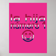 La Hija Número 1 en colores de la bandera american Impresiones