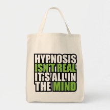 La hipnosis no es real… ¡Está toda en la mente! Bolsas Lienzo