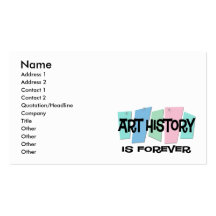La historia de arte es Forever Tarjeta De Visita