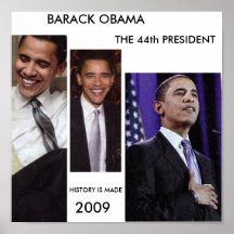 LA HISTORIA SE HACE POSTER DE BARACK OBAMA