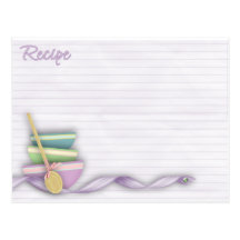 la hornada rueda tarjeta de la receta tarjetas postales