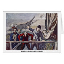 La idea de Honore Daumier Tarjetas