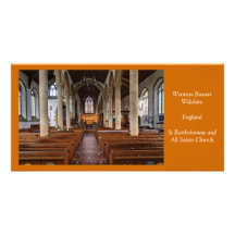 La iglesia de St Bartholomew del Bassett de Wootto Tarjetas Fotográficas