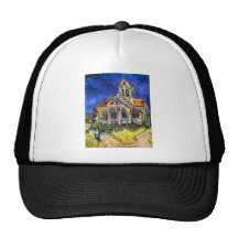 La iglesia en Auvers Gorras De Camionero