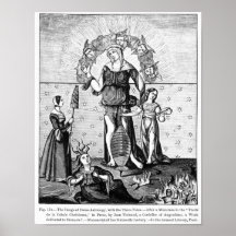 La imagen de dama Astrology con los tres Posters
