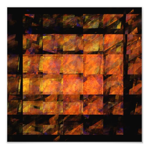 La impresión de la foto del arte abstracto de la p