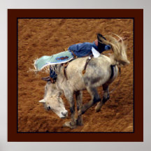 La impresión de la foto del Bronc Poster