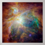 La impresión de la nebulosa de Orión Poster