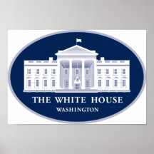 La impresión del logotipo de la Casa Blanca Poster