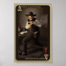 La impresión vieja del Gunfighter Poster