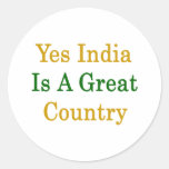 La India es sí un gran país Pegatina