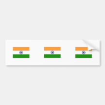 La India Pegatina De Parachoque