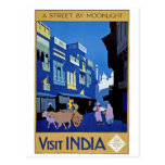La India - viaje del vintage - visita la India tarjetas postales