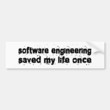 La ingeniería de programas informáticos ahorró mi  etiqueta de parachoque