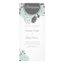 La invitación colorea la crema y el azul