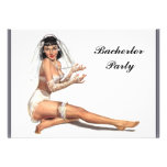 La invitación del fiesta de Bacherlor, invitación,