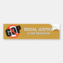 La justicia social no es socialismo pegatina de parachoque