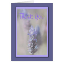 La lavanda elegante le agradece boda felicitacion 