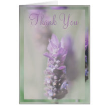 La lavanda elegante le agradece boda felicitaciones