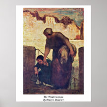 La lavandera de Honore Daumier Impresiones