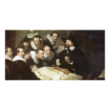 La lección de la anatomía del Dr. Nicolaes Tulp. Tarjeta Con Foto Personalizada