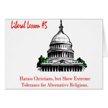 La lección liberal 5.	acosa cristianos felicitación