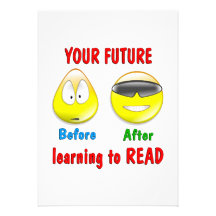 La lectura es su futuro invitaciones personalizada
