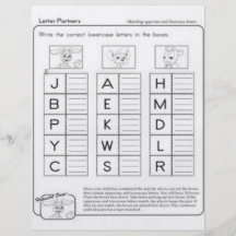 La letra modela las hojas de trabajo tarjetas publicitarias