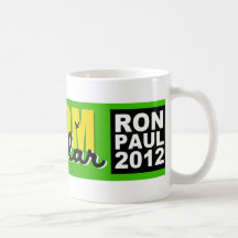 ¡La libertad es popular! Ron Paul 2012 Taza