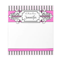 La libreta personalizada de moda del chica rosado  libretas para notas