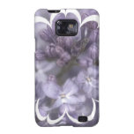 La lila florece la caja de la galaxia de Samsung Galaxy SII Fundas