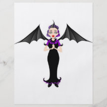 La línea de encargo de hadas del vampiro flyer personalizado