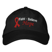 La lucha cree la esperanza - conciencia de la enfe gorras bordadas