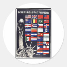 La lucha de Naciones Unidas para la libertad Pegatinas