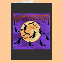 La luna de la bruja tarjetas