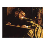 La luna de miel por Leighton, arte del pintor del  Postal