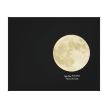 La luna estupenda 5/5/2012 estiró la impresión de  impresión de lienzo